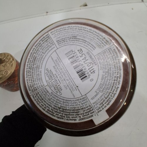 BATH & BODY WORKS HOT COCOA & CREAM SCENTED CANDLE - 14.5 OZ - BROWN WAX /GOLD LID image 2