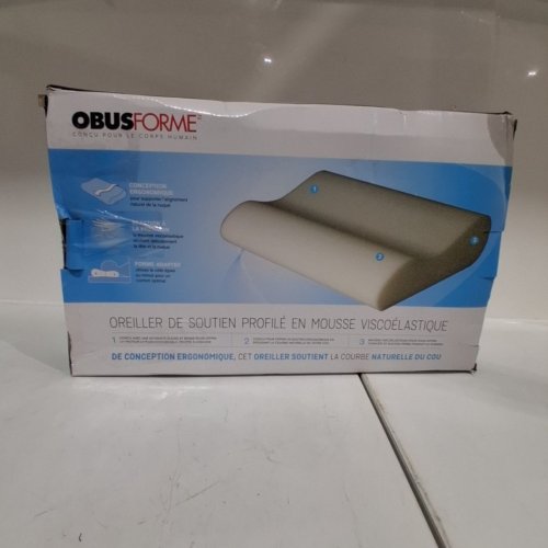 OBUS FORME MEMORY FOAM CONTOURED BODY PILLOW - WHITE (MODEL: PL-CSP-MEC) image 4