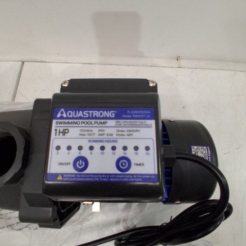 AQUASTRONG IN/ABOVE GROUND SWIMMING POOL PUMP- 1HP- SLATE BLUE (MODEL:PSP070T-LV) image 3