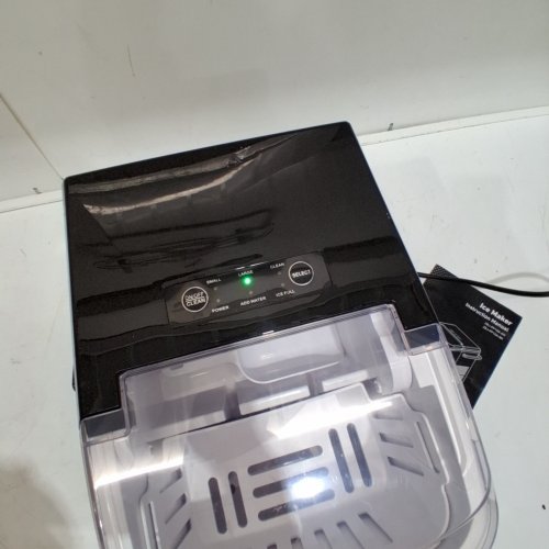 COUNTERTOP ICE MAKER MACHINE WITH HANDLE AND SELF CLEANING - 120V - BLACK (MODEL: WBJ-10A) image 2