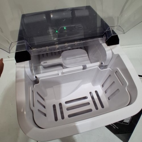 COUNTERTOP ICE MAKER MACHINE WITH HANDLE AND SELF CLEANING - 120V - BLACK (MODEL: WBJ-10A) image 4