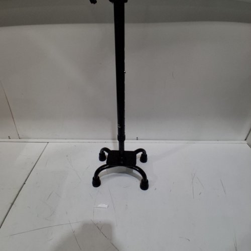 CAREX SOFT GRIP LIGHTWEIGHT EXTENDABLE QUAD CANE WITH WRIST STRAP - 250LB MAX WEIGHT - BLACK (MODEL: A52300) image 3
