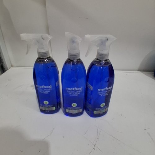 3PK METHOD GLASS CLEANER FOR A STREAK-FREE SHINE - MINT - 828ML EACH image 2