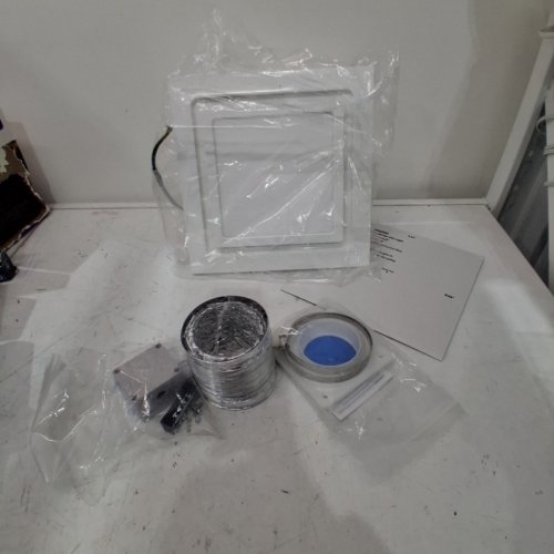 GOPPER ULTRA QUIET BATHROOM EXHAUST FAN WITH LIGHT -10"X10" - WHITE (MODEL: K250) image 3