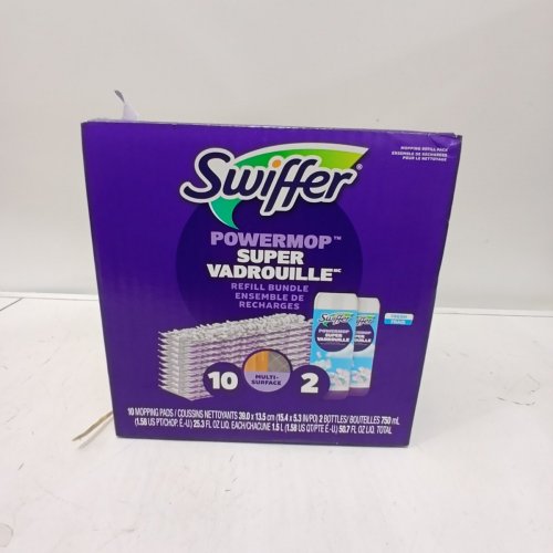 12PC SWIFFER POWERMOP REFILL BUNDLE WITH 5 PAD REFILLS AND 1 CLEANING SOLUTION - 750ML - LAVENDER SCENT image 3