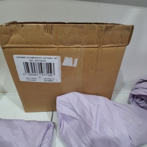 5PC SLEEPDOWN COMFORTER SET - TWIN - LIGHT PURPLE image 5
