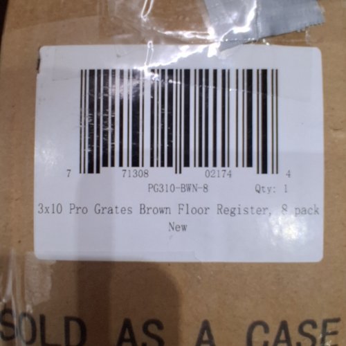8PK PRO GRATES FLOOR REGISTER - 3" X 10" - BROWN (MODEL: PG310-BWN) image 2