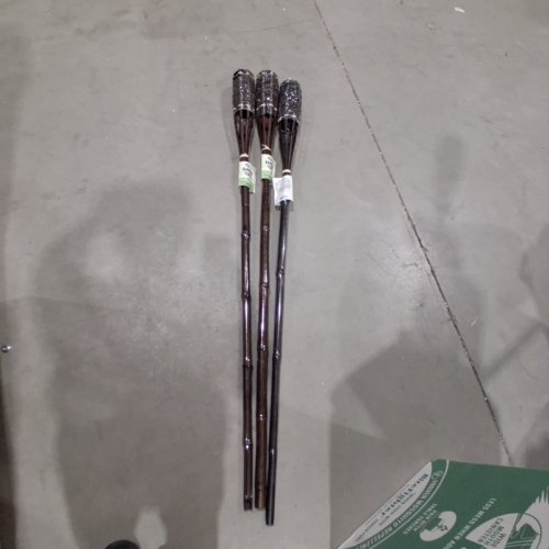 3PK TIKI BRAND BAMBOO TORCH WITH EASY FILL CANISTER - 60.75" image 2