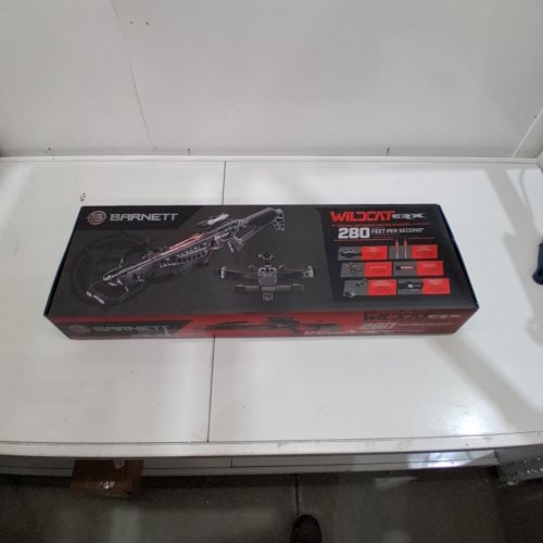 BARNETT WILDCAT CRX LIGHTWEIGHT TATICAL RECURVE CROSSBOW WITH RED/GREEN 3 DOT SCOPE, QUICK DETACH QUIVER & 2 HEADHUNTER BOLTS - 280 FPS - 66LBS - BLACK/RED (MODEL: BAR78232) image 4