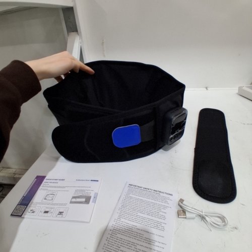 RENPHO CORDLESS HEATING PAD FOR LOWER BACK - 5 HEAT SETTINGS - 3 VIBRATION MODELS - BLACK (MODEL: R-HAP65) image 4