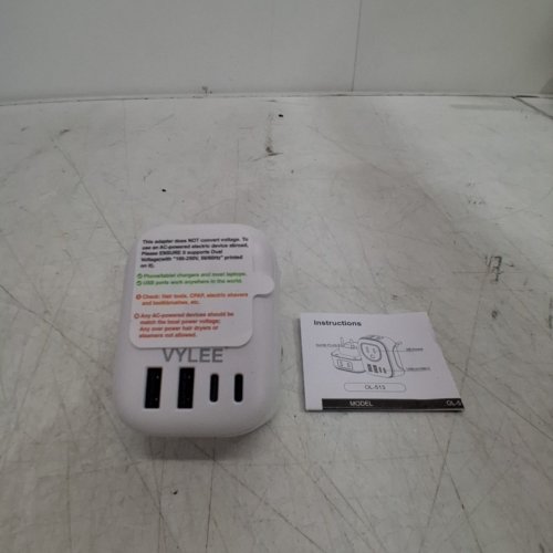 YVLEE INTERNATIONAL UNIVERSAL TRAVEL ADAPTER - EUROPEAN PLUG - WHITE (MODEL: ‎OL-513) image 2