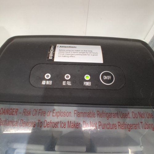 EUHOMY COUNTERTOP ICE MAKER - MAKES 26LBS/DAY - BLACK (MODEL: IM-06D) image 2