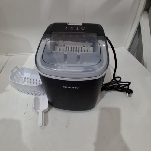 EUHOMY COUNTERTOP ICE MAKER - MAKES 26LBS/DAY - BLACK (MODEL: IM-06D) image 3