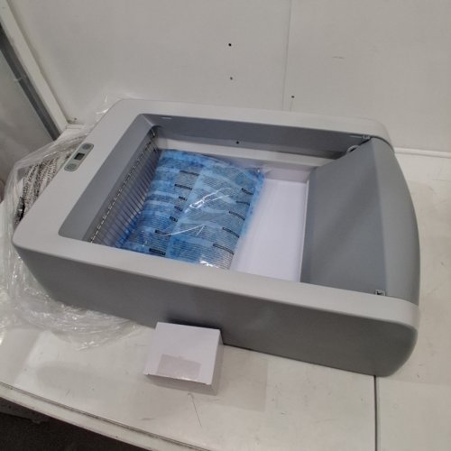 PETSAFE SCOOPFREE CRYSTAL CLASSIC SELF-CLEANING LITTER BOX - GREY (MODEL: PAL10-18122) image 2