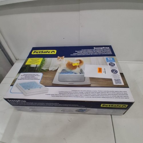 PETSAFE SCOOPFREE CRYSTAL CLASSIC SELF-CLEANING LITTER BOX - GREY (MODEL: PAL10-18122) image 4