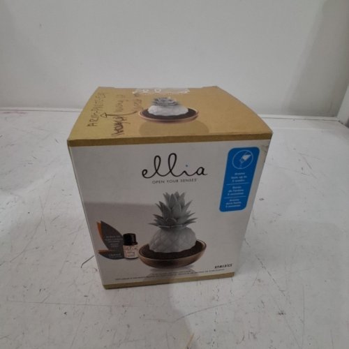 HOMEDICS ELLIA COASTAL CACTUS PORCELAIN AROMA DIFFUSER - BONUS 15ML ORANGE OIL - WHITE/ORANGE (MODEL:ARM-P110TC-EO9) image 4