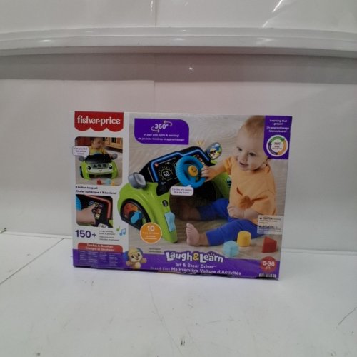 FISHER-PRICE LAUGH AND LEARN SIT AND STEER DRIVER CAR ACTIVITY CENTER - 3M-36M - MULTICOLORED (MODEL: JDY43) image 4