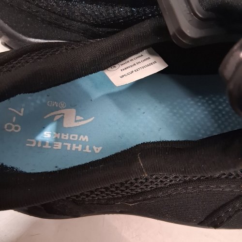WOMEN'S ATHLETIC WORKS WATER SHOES - 7/8 - BLACK/BLUE (STYLE: 24WATERY25) image 4