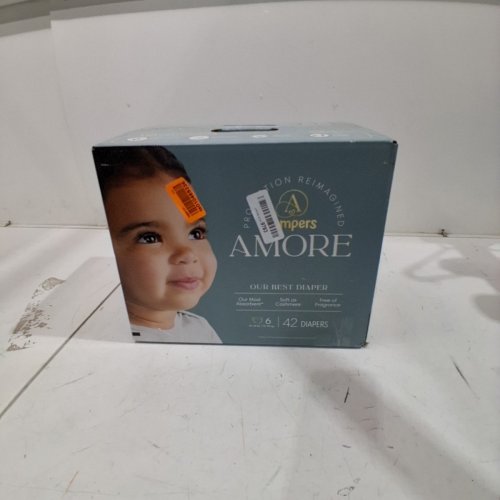 42PK PAMPERS AMORE DISPOSABLE BABY DIAPERS - SIZE 6 (23-44LB) image 2