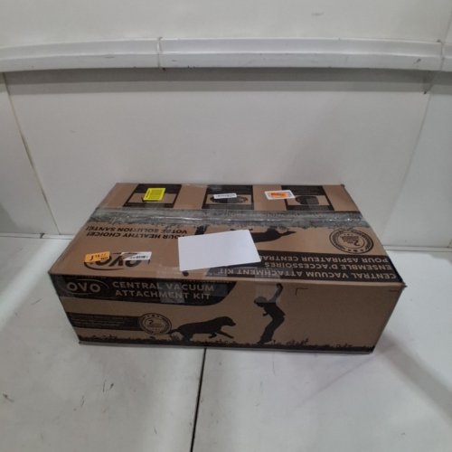 OVO CENTRAL VACUUM ATTACHMENT KIT WITH 35FT LOW-VOLTAGE HOSE - ON/OFF SWITCH AT THE HANDLE - GREY - (MODEL: BIT-LV35DP) image 7