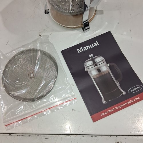 STERLING PRO UNIQUE DOUBLE SCREEN FRENCH PRESS - 4OZ image 3