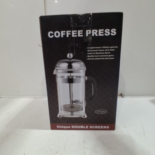 STERLING PRO UNIQUE DOUBLE SCREEN FRENCH PRESS - 4OZ image 4