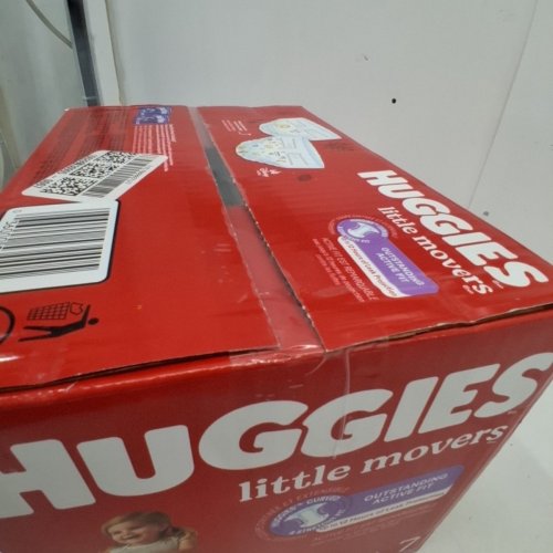 68PK HUGGIES LITTLE MOVERS BABY DIAPERS - SIZE 7 image 4