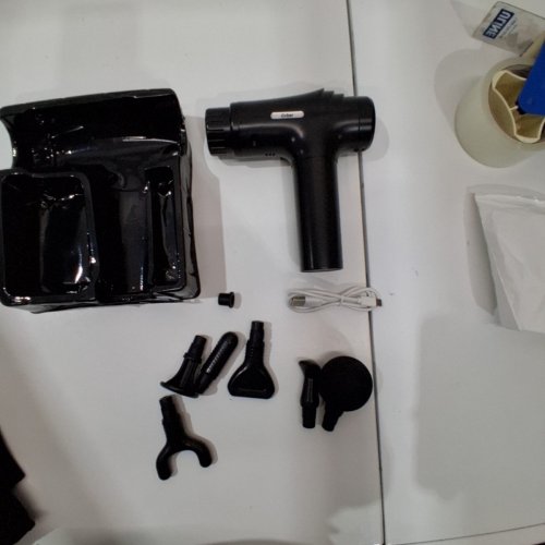GVBER DEEP TISSUE HANDHELD MASSAGE GUN - 6 ATTACHMENT HEADS - 30 SPEED - BLACK (MODEL: X6) image 4
