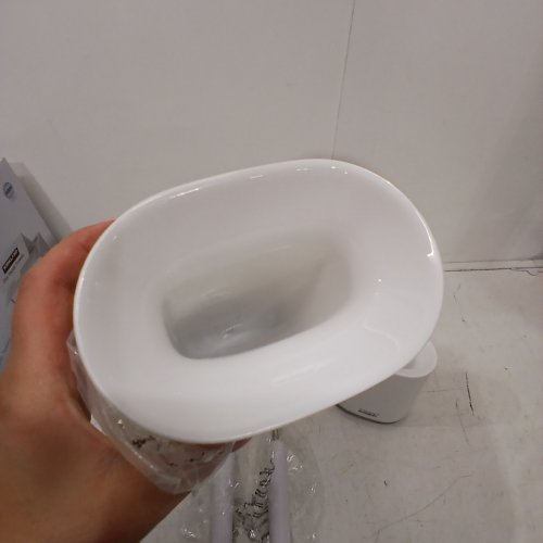 2PK JOSEPH JOSEPH FLEX LITE SILICONE TOILET BRUSH WITH SLIMLINE HOLDER SET - WHITE (MODEL: 1796144) image 4