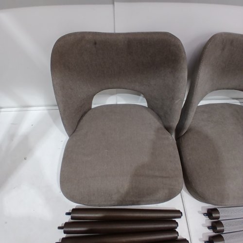 MALOL UPHOLSTERED DINING CHAIRS - 30.3" X 18.1" - BEIGE TAUPE - (MODEL: DCW65) image 4