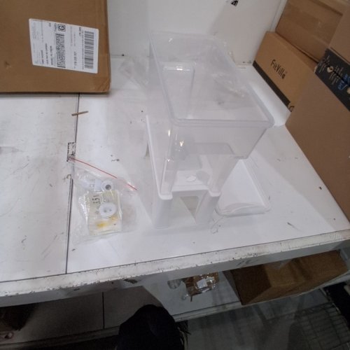 FRIDGE WATER DISPENSER WITH TAP & LID - 3.5 L - CLEAR / WHITE image 3