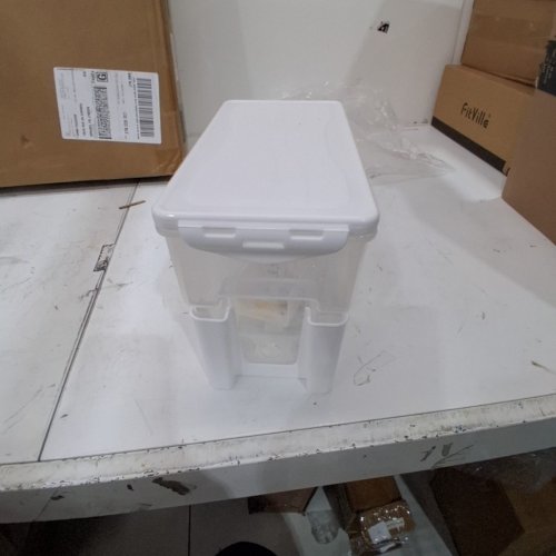 FRIDGE WATER DISPENSER WITH TAP & LID - 3.5 L - CLEAR / WHITE image 5