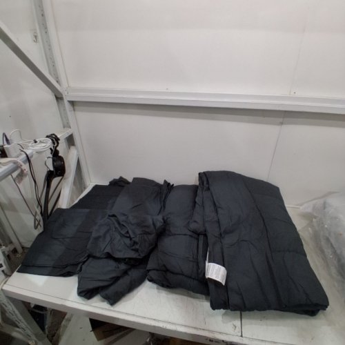 7PC KELTARO BED IN A BAG COMFORTER SET WITH ALL SEASON SOFT QUILTED FLUFFY REVERSIBLE COMFORTER, 1 FLAT SHEET, 1 FITTED SHEET, 2 PILLOW SHAMS, 2 PILLOWCASES - QUEEN - CLASSIC DARK GREY image 2