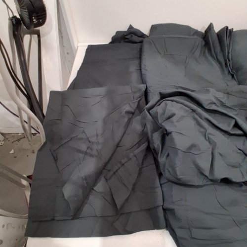 7PC KELTARO BED IN A BAG COMFORTER SET WITH ALL SEASON SOFT QUILTED FLUFFY REVERSIBLE COMFORTER, 1 FLAT SHEET, 1 FITTED SHEET, 2 PILLOW SHAMS, 2 PILLOWCASES - QUEEN - CLASSIC DARK GREY image 3