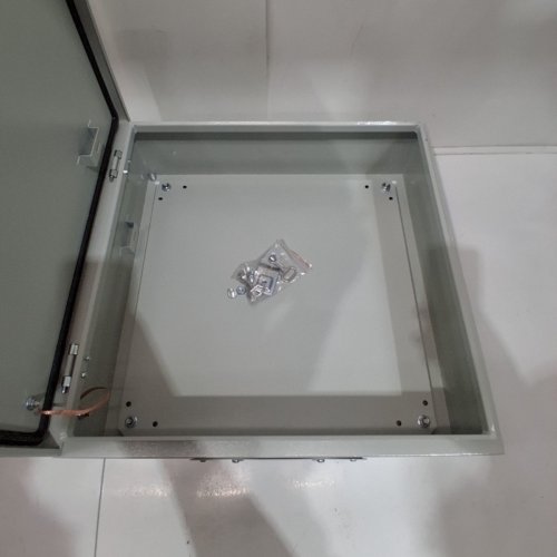 GARVEE STEEL ELECTRICAL ENCLOSURE JUNCTION BOX, IP66 WATERPROOF & DUSTPROOF WITH LOCKING PLATE - 20" X 20" X 6" - GREY (MODEL: PHO_122HU2M3) image 4