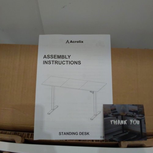 ACROLIX ELECTRIC STANDING COMPUTER DESK WITH ADJUSTABLE HEIGHT- 48" - WHITE- (MODEL: AL-SD-0100)) image 4