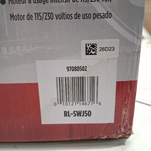 RED LION CAST IRON SHALLOW WELL JET PUMP - 1/2-HP 12-GPM - RED (MODEL: RL-SWJ50) image 2