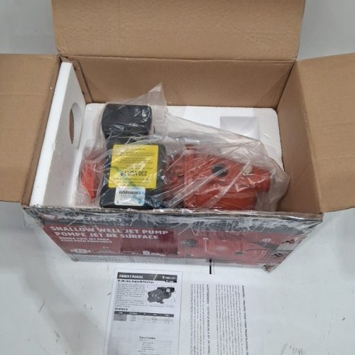 RED LION CAST IRON SHALLOW WELL JET PUMP - 1/2-HP 12-GPM - RED (MODEL: RL-SWJ50) image 3