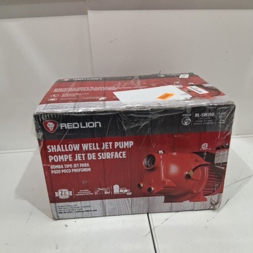 RED LION CAST IRON SHALLOW WELL JET PUMP - 1/2-HP 12-GPM - RED (MODEL: RL-SWJ50) image 4