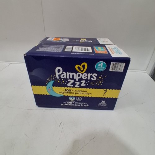 36PK PAMPERS ZZZ NIGHTTIME OVERNIGHT PROTECTION DIAPERS - SIZE 7 image 2