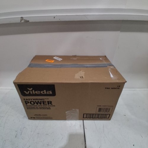 VILEDA EASYWRING SPIN MOP AND BUCKET SYSTEM WITH 2 EXTRA REFILL HEADS AND TELESCOPIC HANDLE - BLACK/RED (MODEL: 1898219) image 3