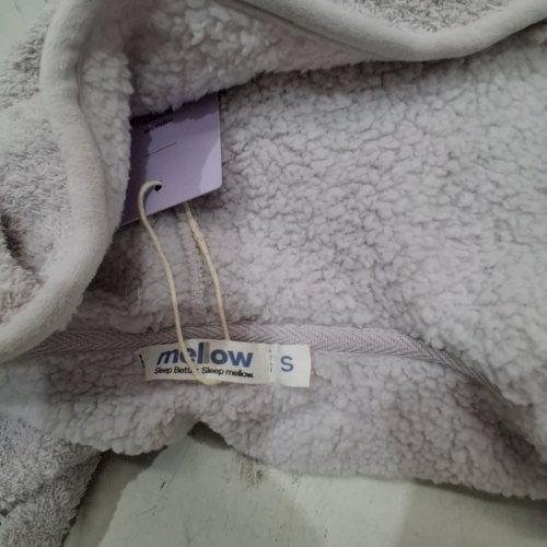 WOMENS MELLOW SOFT HOODED ROBE - SMALL - LILAC image 3
