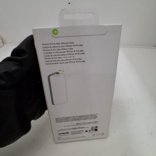APPLE SILICONE CASE WITH MAGSAFE FOR IPHONE 15 PRO MAX - BLACK (MODEL: A3126) image 3