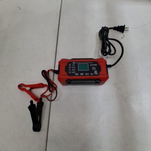 COREBOX 12V CAR BATTERY CHARGER & MAINTAINER - RED/BLACK (MODEL: H-6CS) image 3