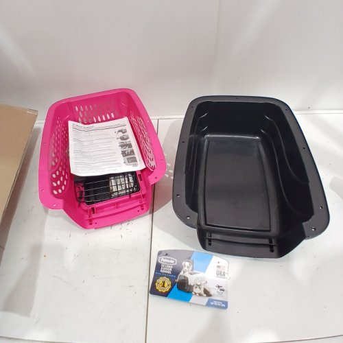 PETMATE EZ LOAD 2-DOOR KENNEL - 19" - PINK/BLACK image 2