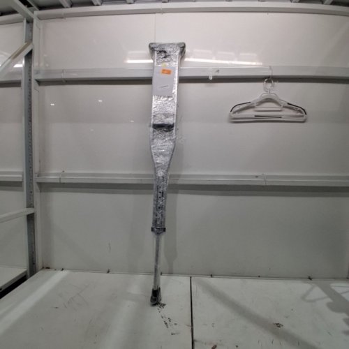 ADJUSTABLE CRUTCHES FOR ADULTS- 300LBS CAP - SILVER image 2