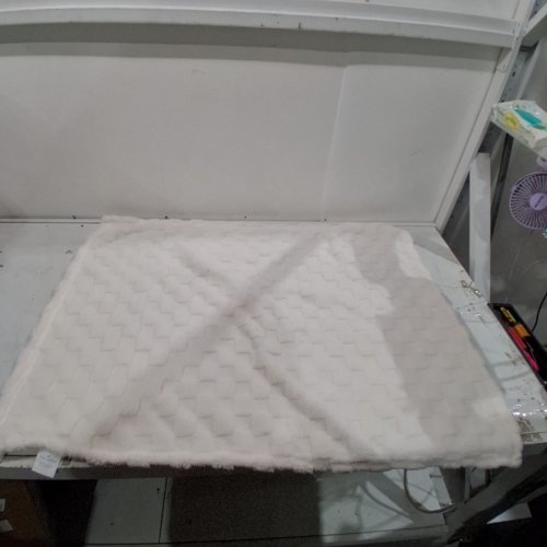 AMERICANFLAT JACQUARD FLEECE BABY BLANKET - 30" X 40" - WHITE image 2