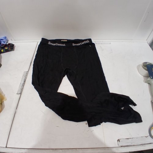 MEN'S SMARTWOOL BASE LAYER LONG UNDERWEAR BOTTOMS - EXTRA LARGE - BLACK image 2