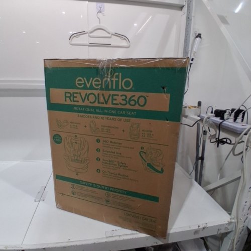 EVENFLO REVOLVING CONVERTIBLE CAR SEAT - 4-120 LBS - BLACK AND GRAY (MODEL: CS360112405C) image 6
