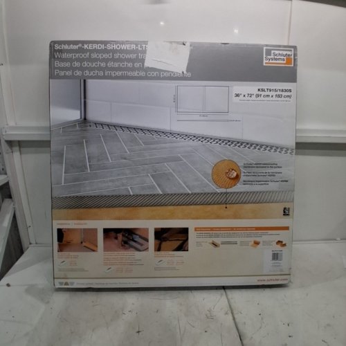 SCHLUTER KERDI LINEAR DRAIN DRAIN SHOWER TRAY - 36" X 72" (MODEL: KSLT915) image 3